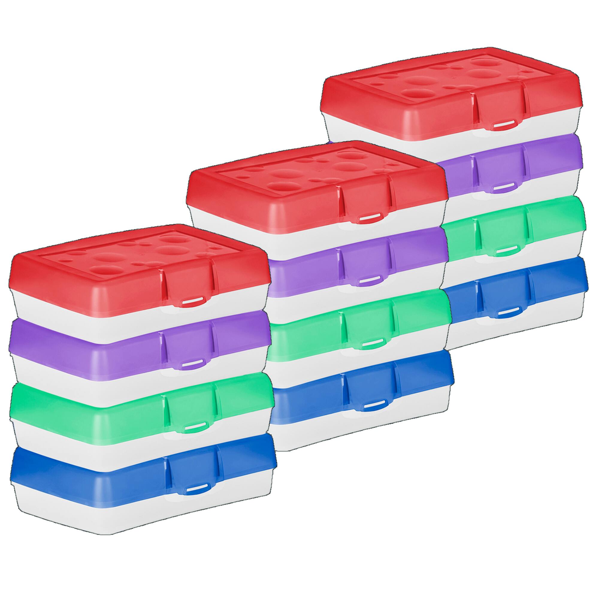 Assorted Storex Pencil Cases, 12ct.